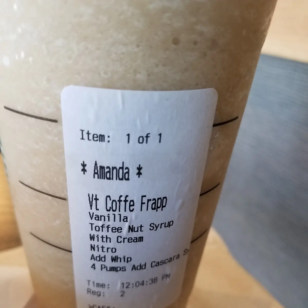 Vent White Chocolate Mocha Frappe
