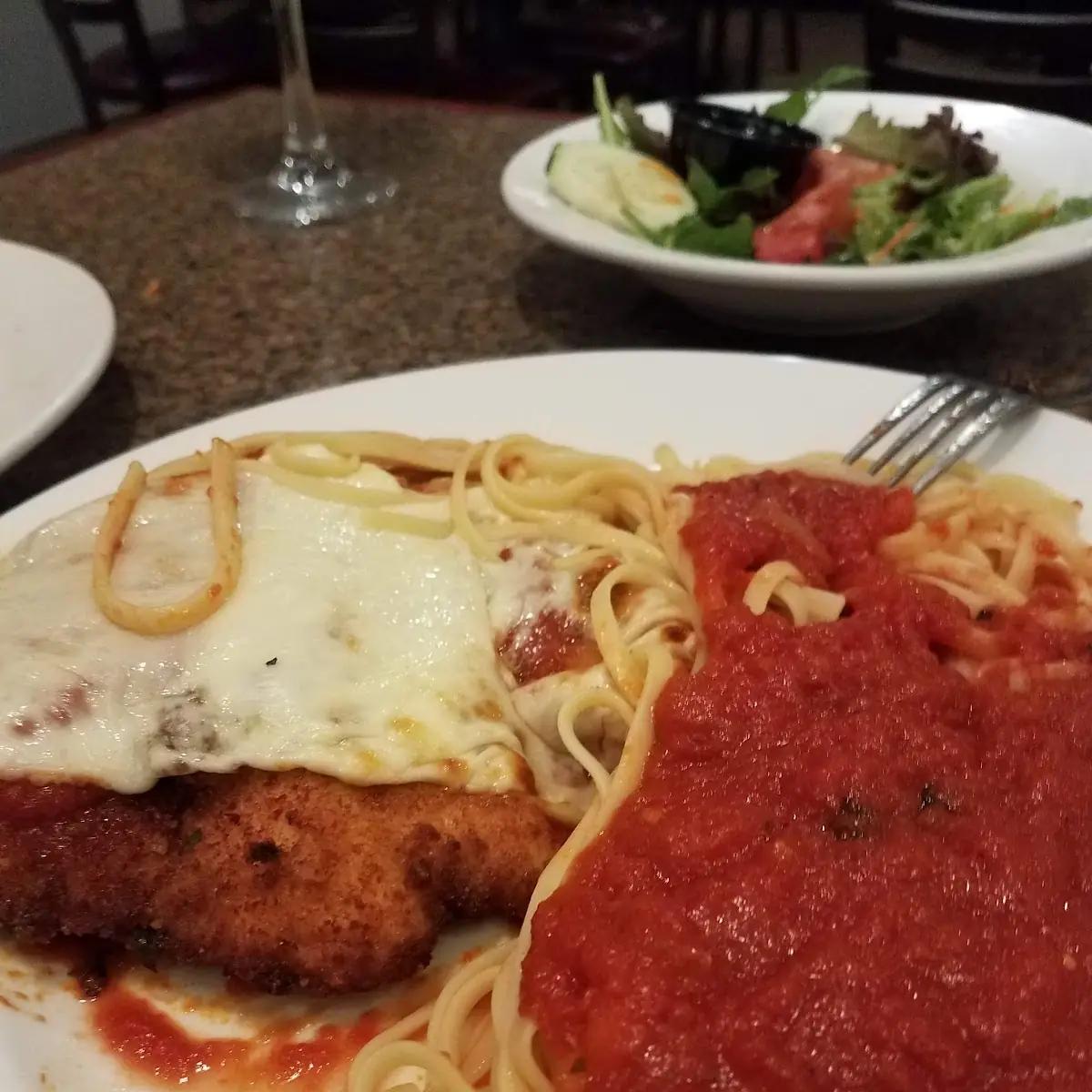 Chicken Parm with Linguine