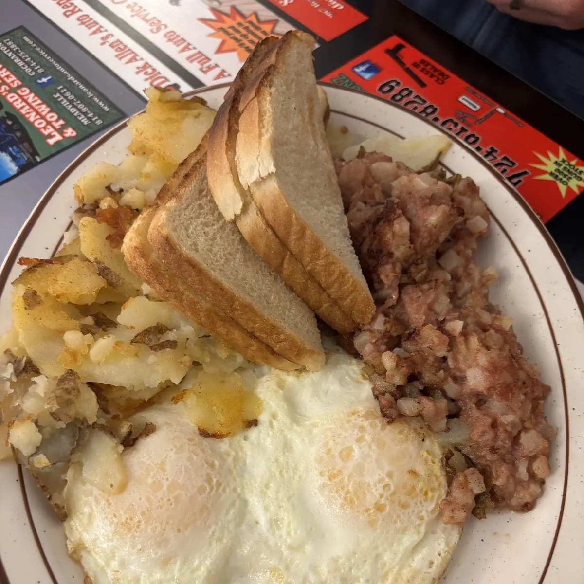 Corned Beef Hash with Home Fries