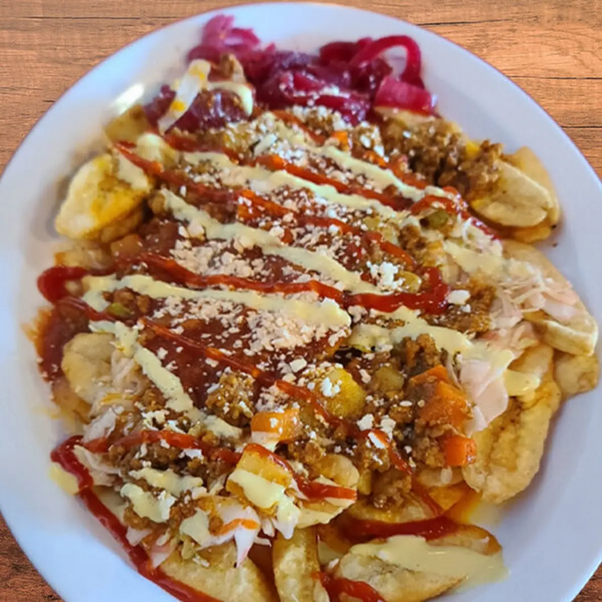 Tajadas Con Carne Molida