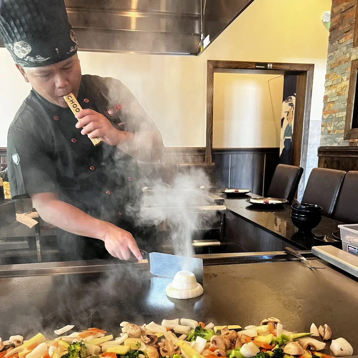 Hibachi Chicken Steak Fried Rice