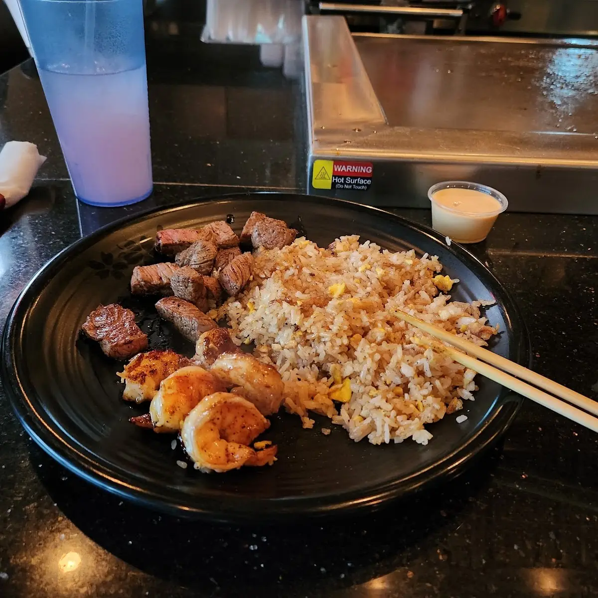 Steak and Shrimp Fried Rice
