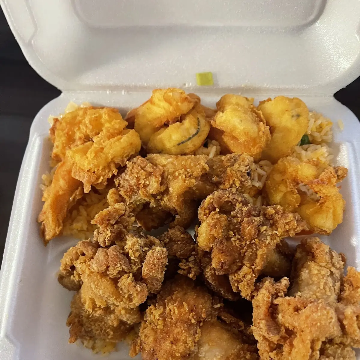 Fried Chicken and Fried Shrimp Plate