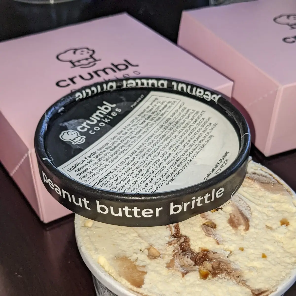 Peanut Butter Brittle Ice Cream