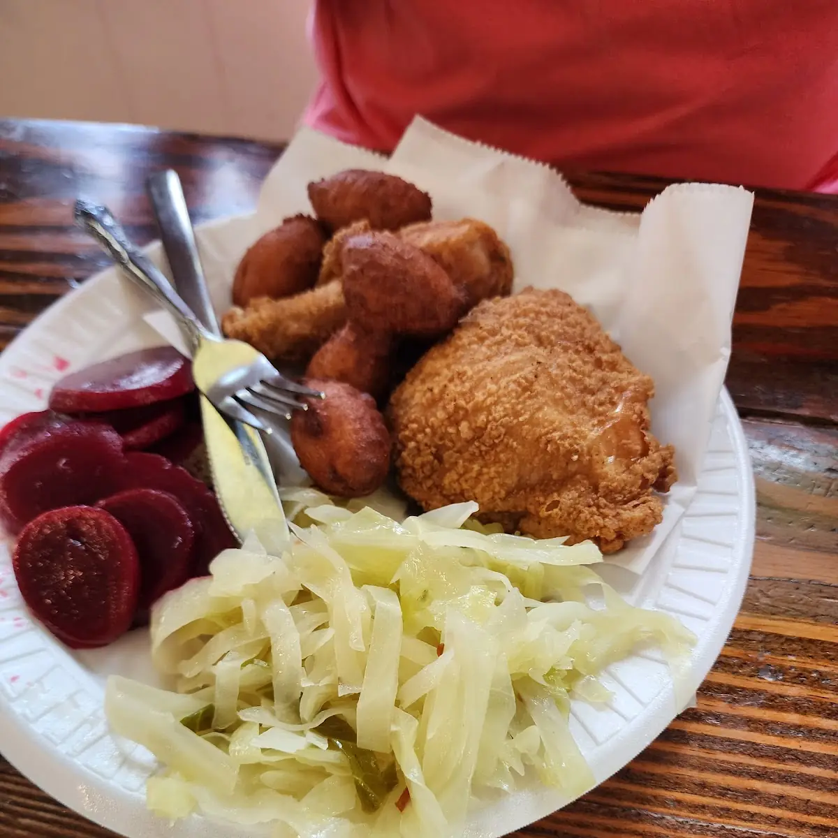 Fried Chicken Beats and Collards