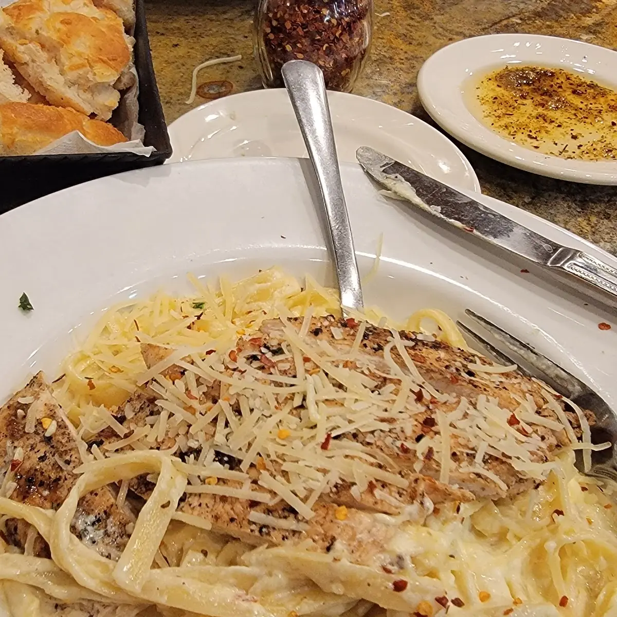 Fettuccine Alfredo with Chicken