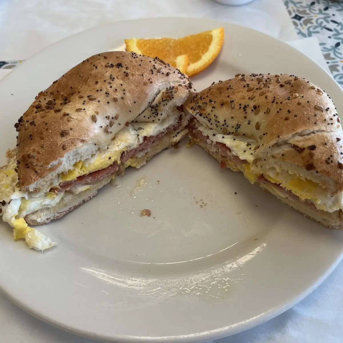 Pork Roll Egg and Cheese Sandwich