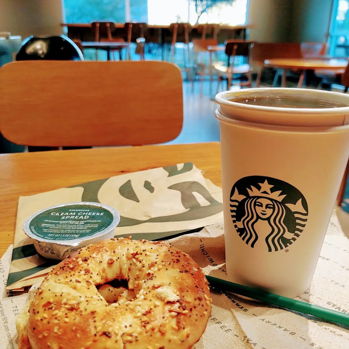 Everything Bagel with Cream Cheese