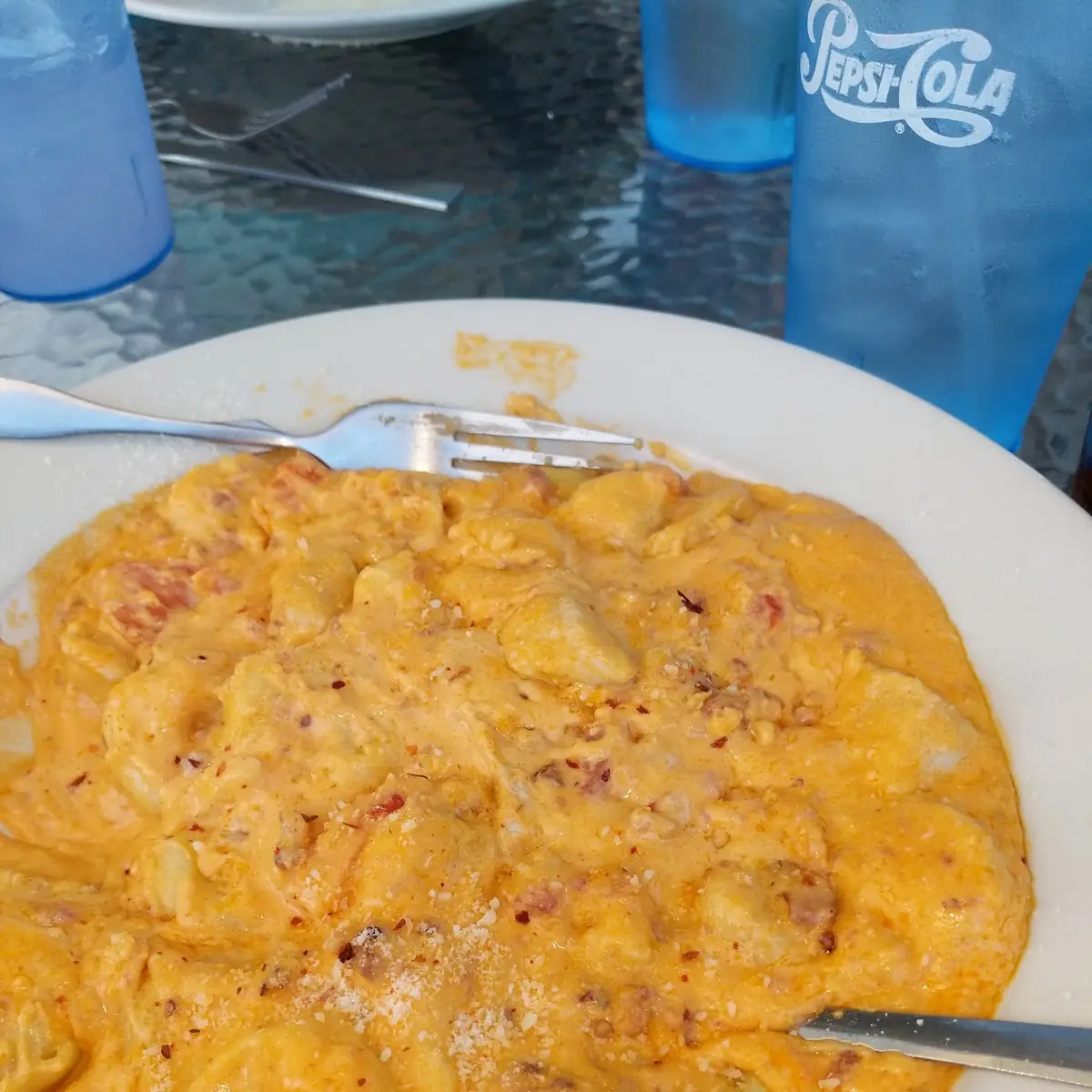 Buffalo Chicken Tortellini Alfredo