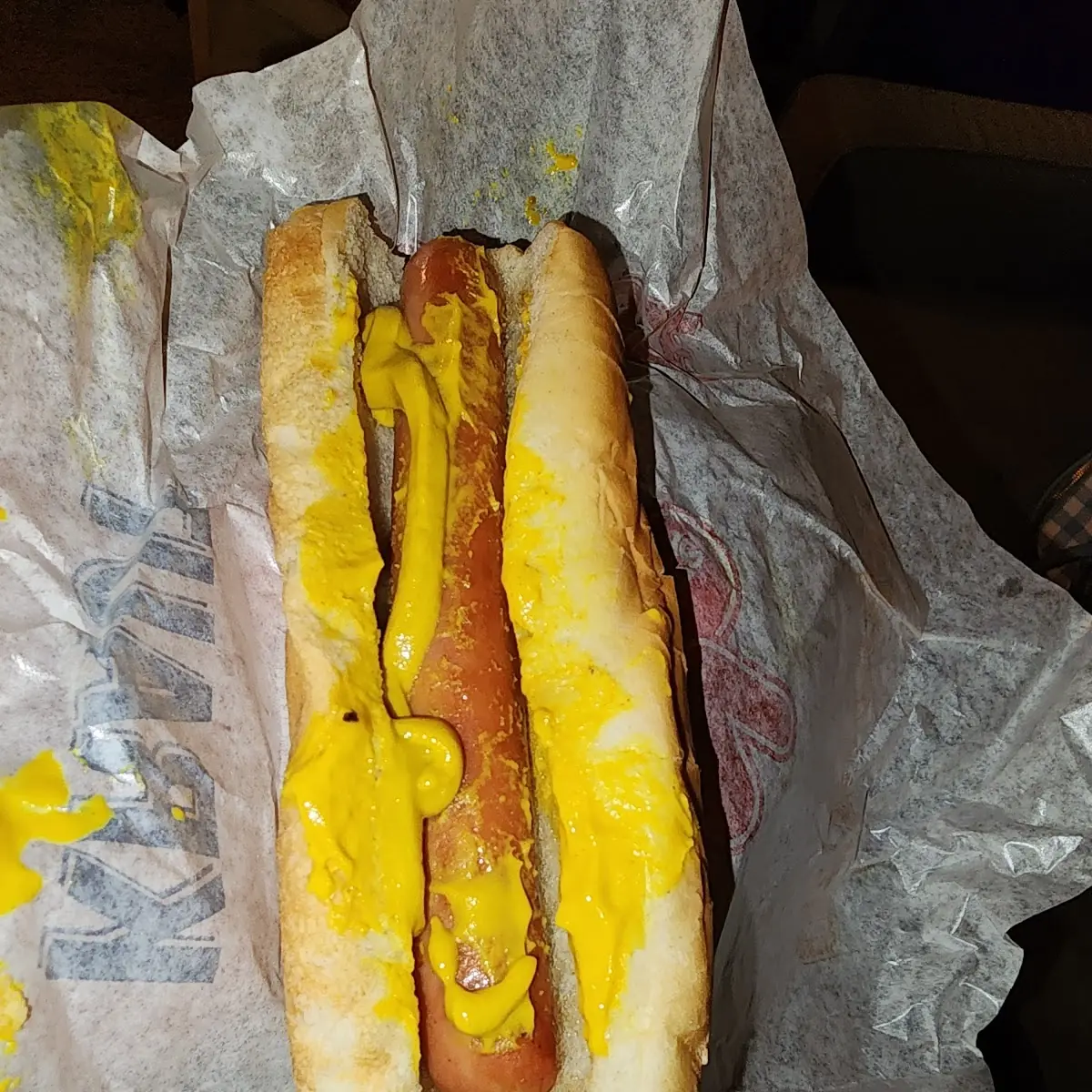 Mustard Hot Dog