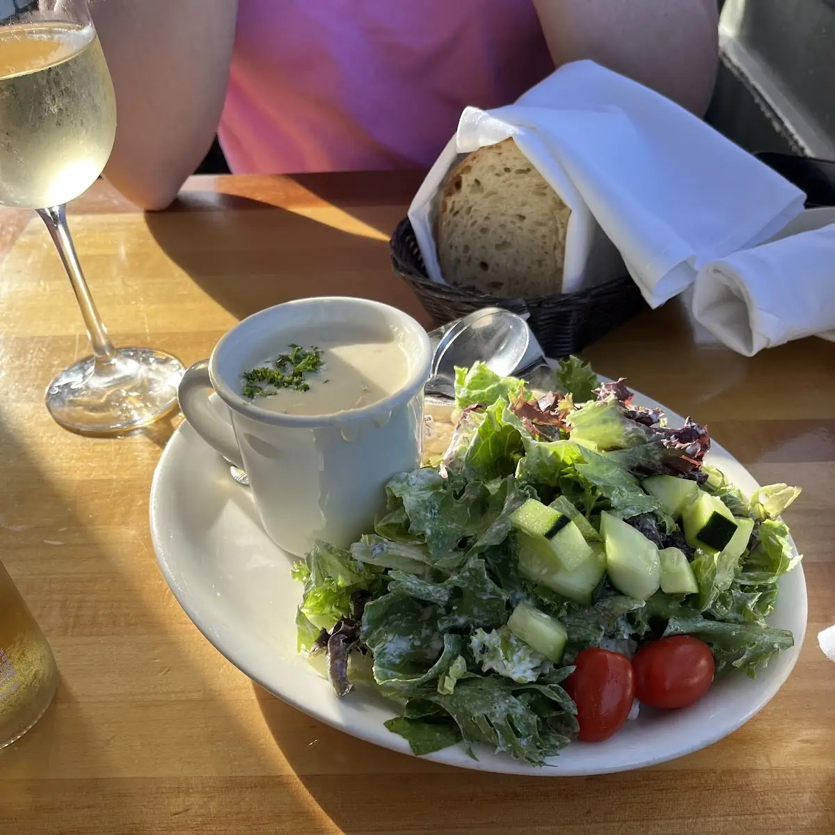 Clam Chowder & House Salad Combo