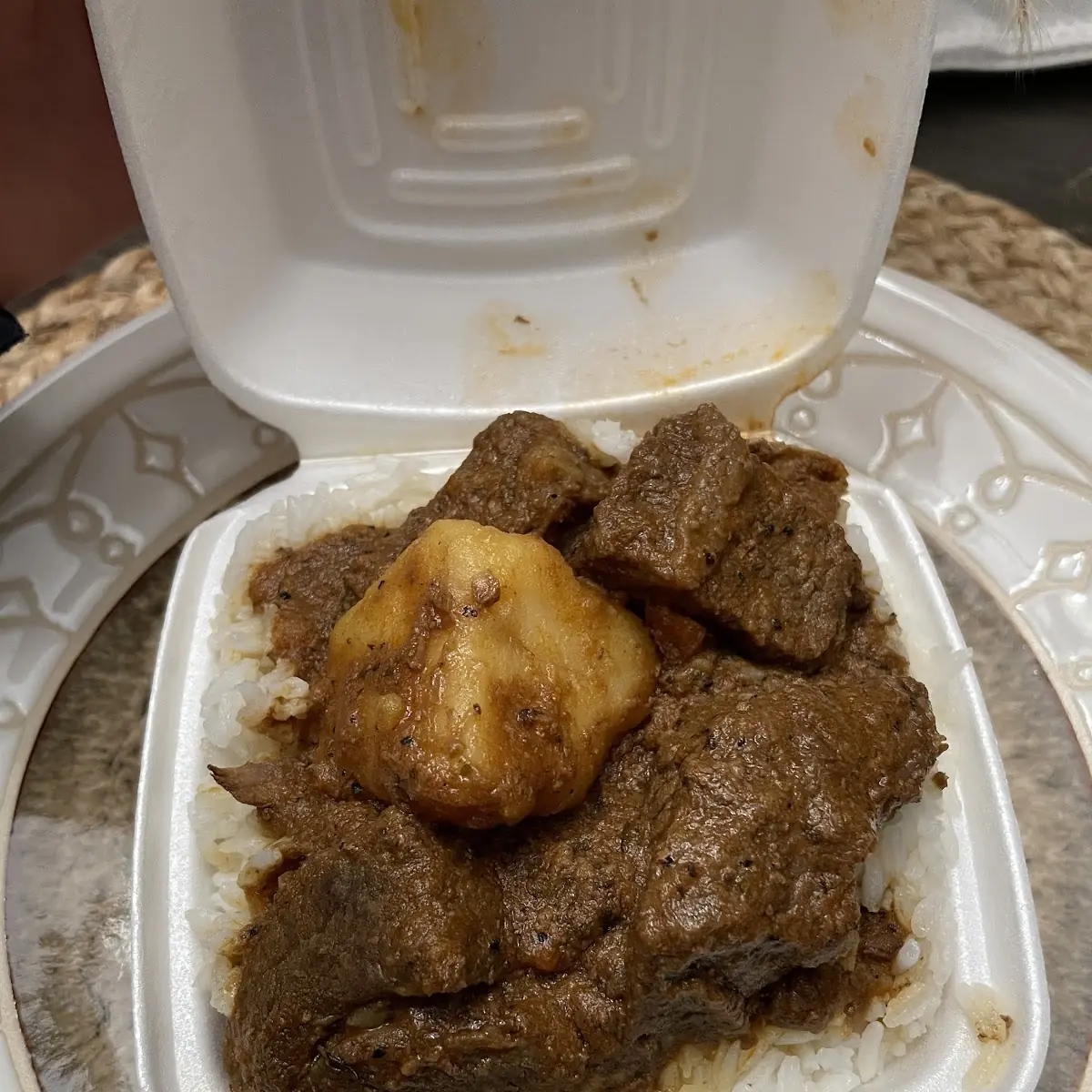 White Rice Beef Stew