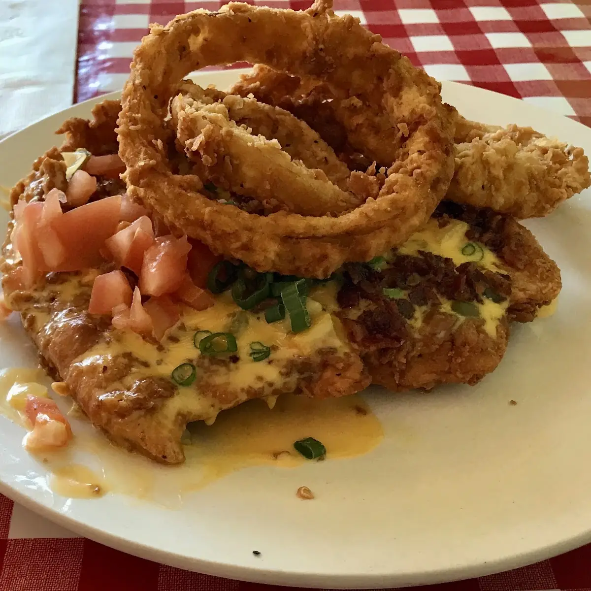 Onion Rings and Green Beans