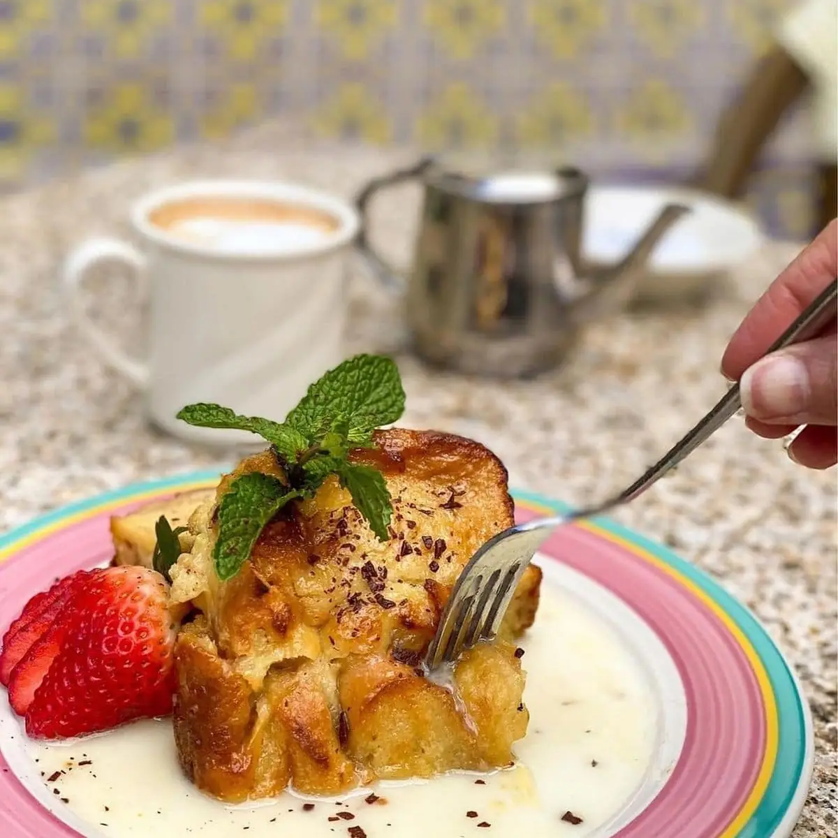 White Chocolate Bread Pudding