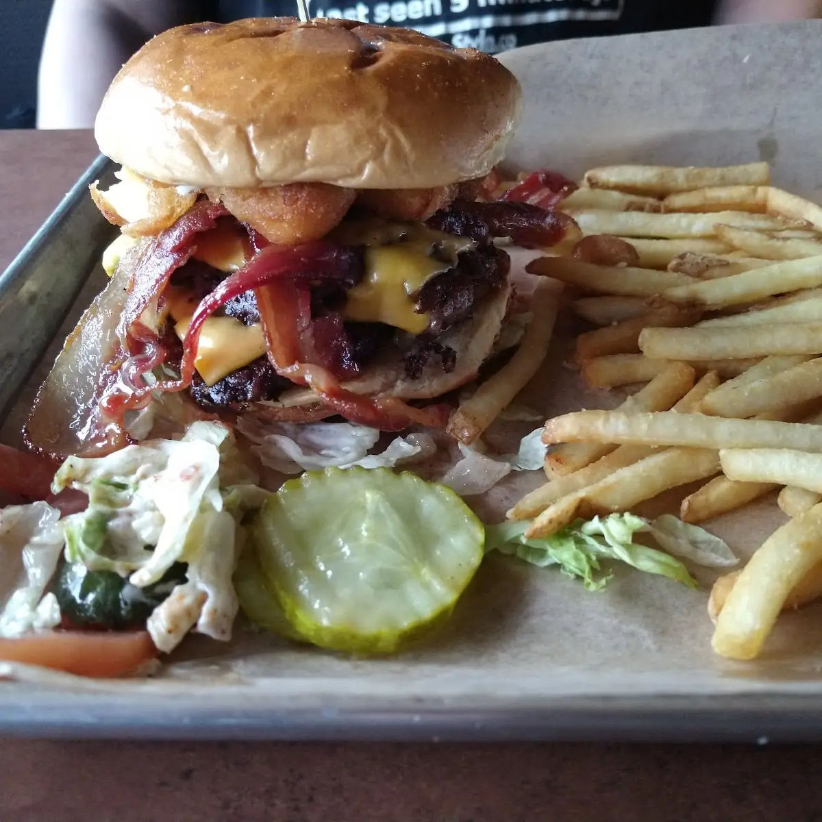 Bacon Cheeseburger with Fries