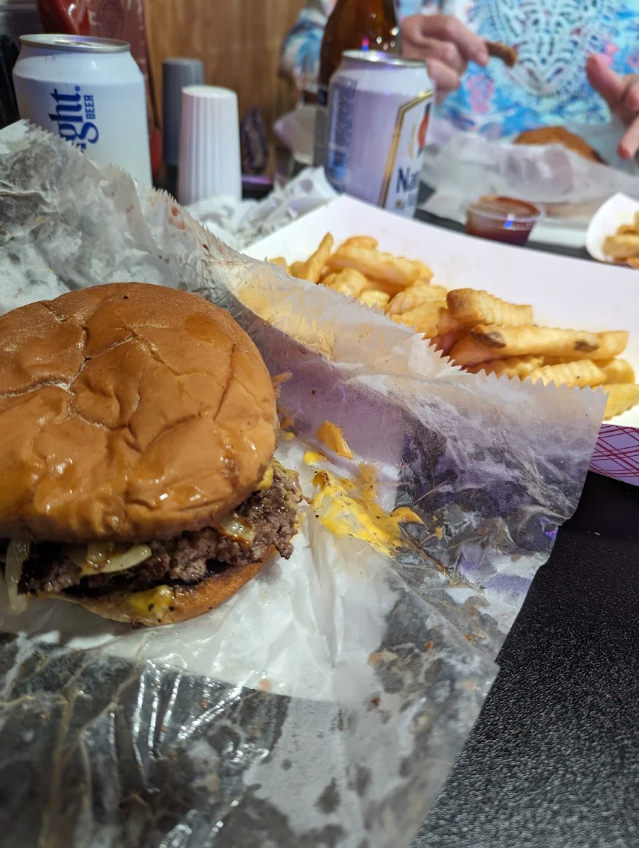 Double Cheeseburger and Fries