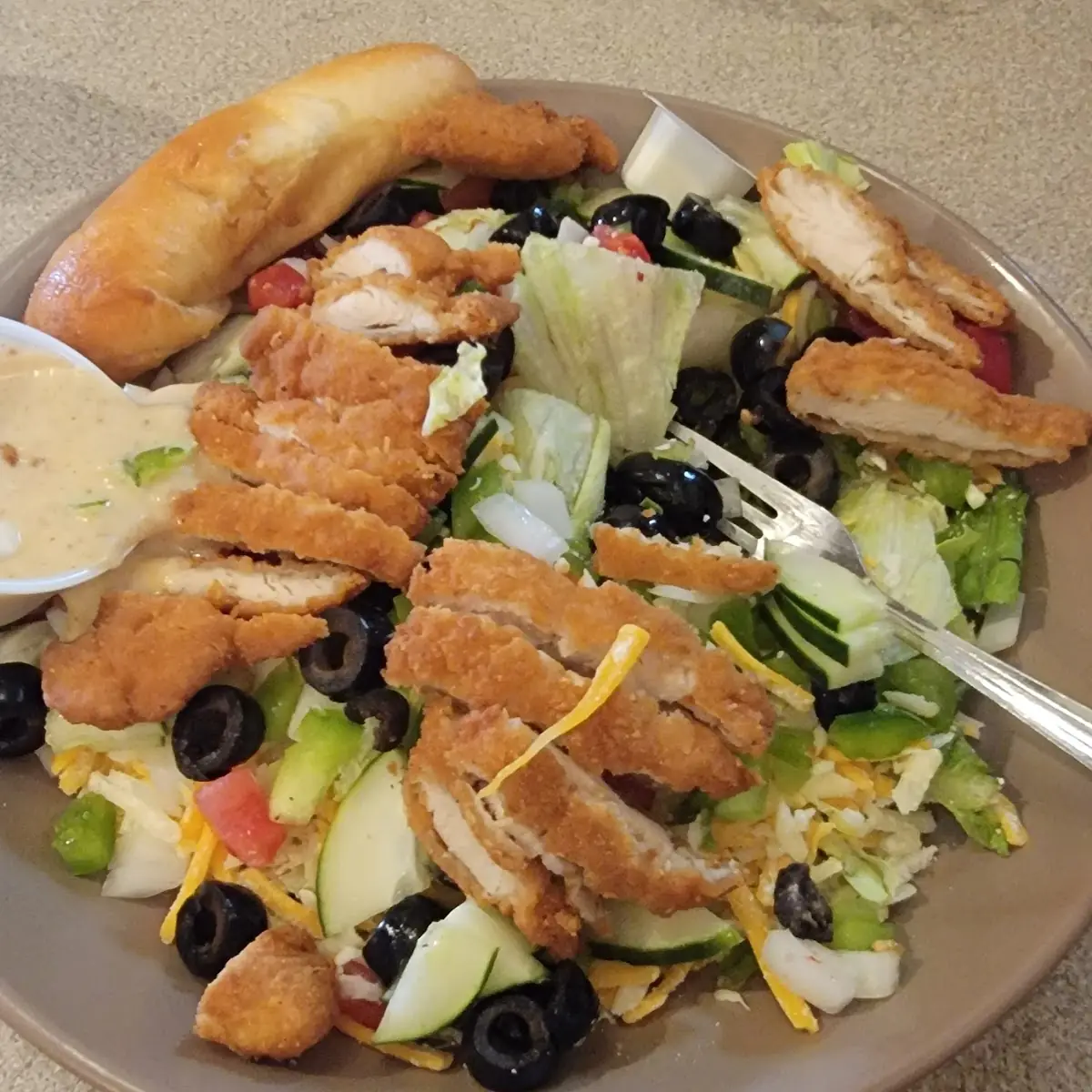 Chicken Strip Salad