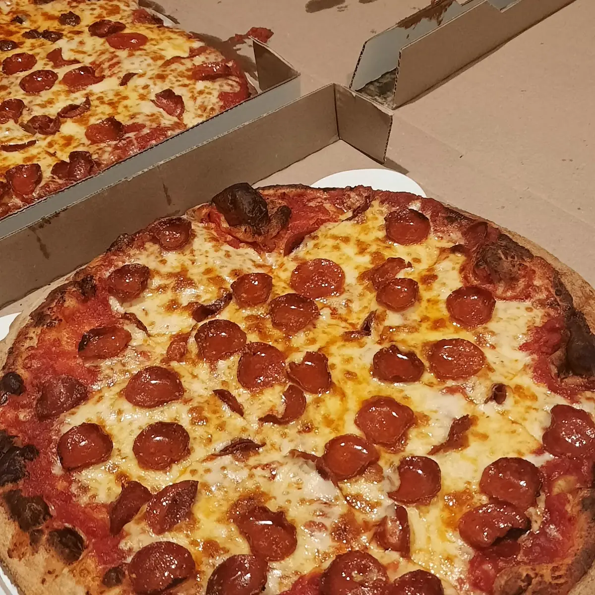 Traditional Round Pepperoniand Sausage Pizza