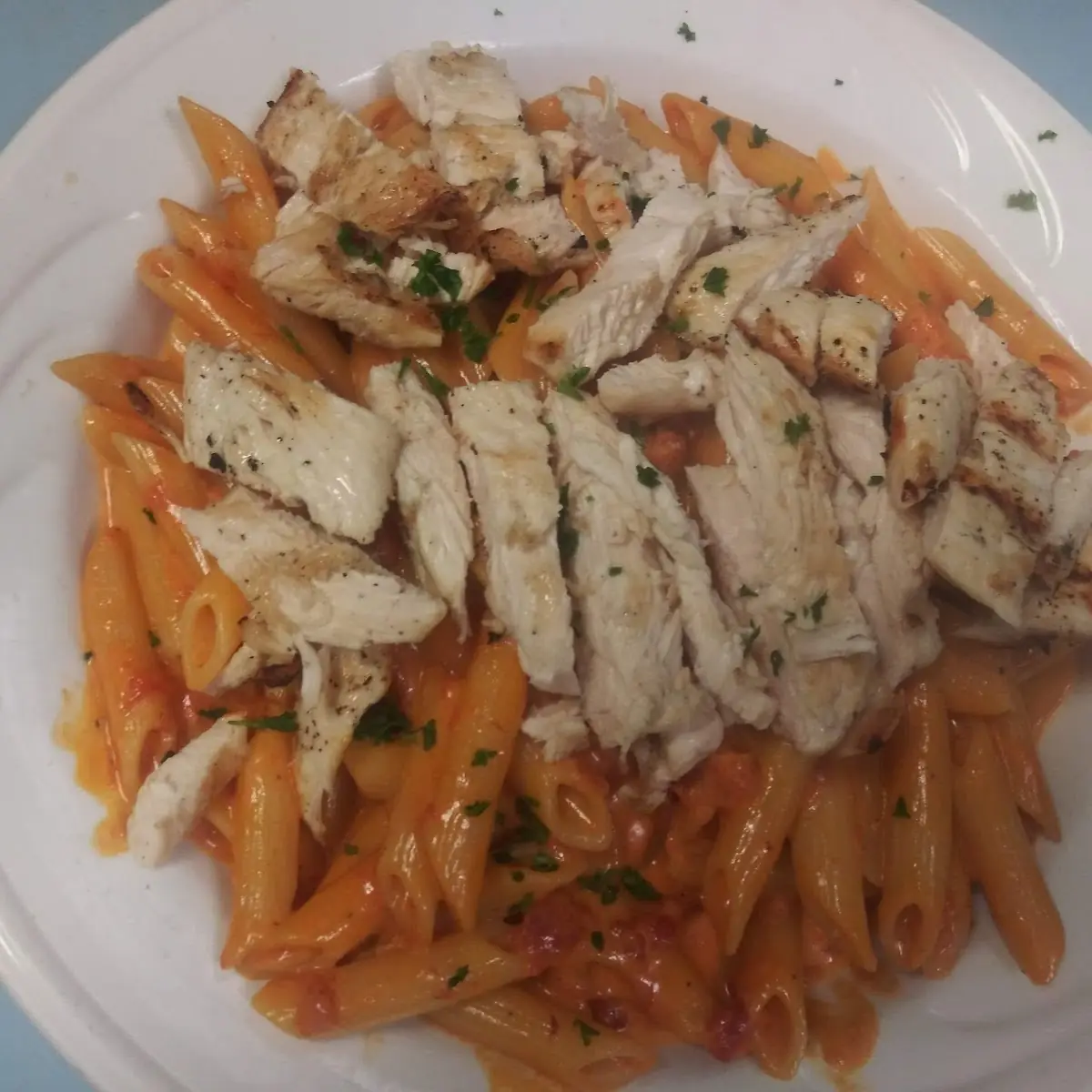 Penne Ala Vodka with Grilled Chicken