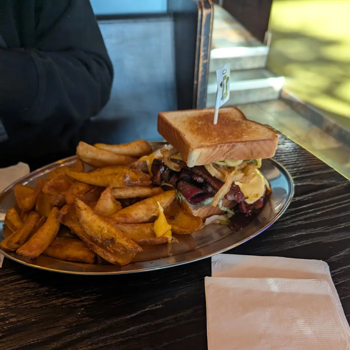 Brisket Sandwich with Fries