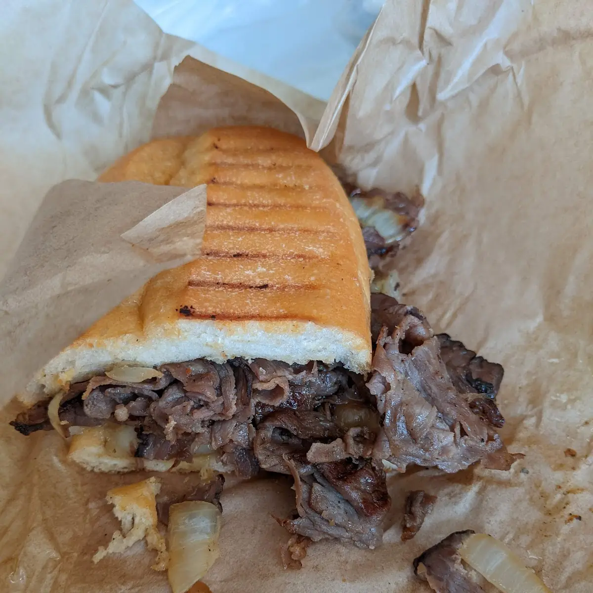 Steak and Cheese Panini