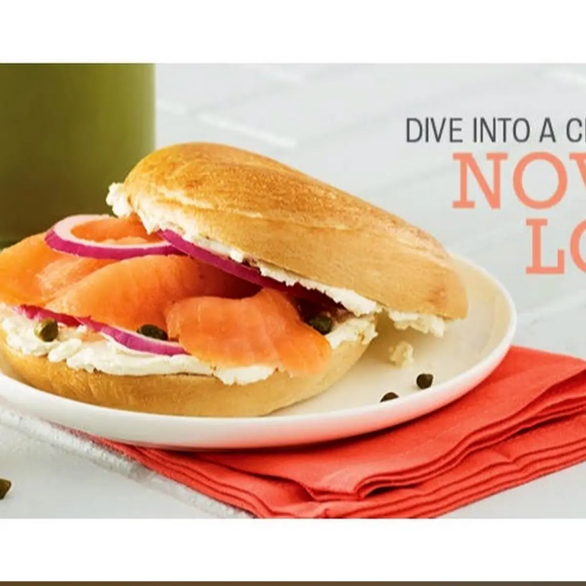 Bagel With Sliced Nova