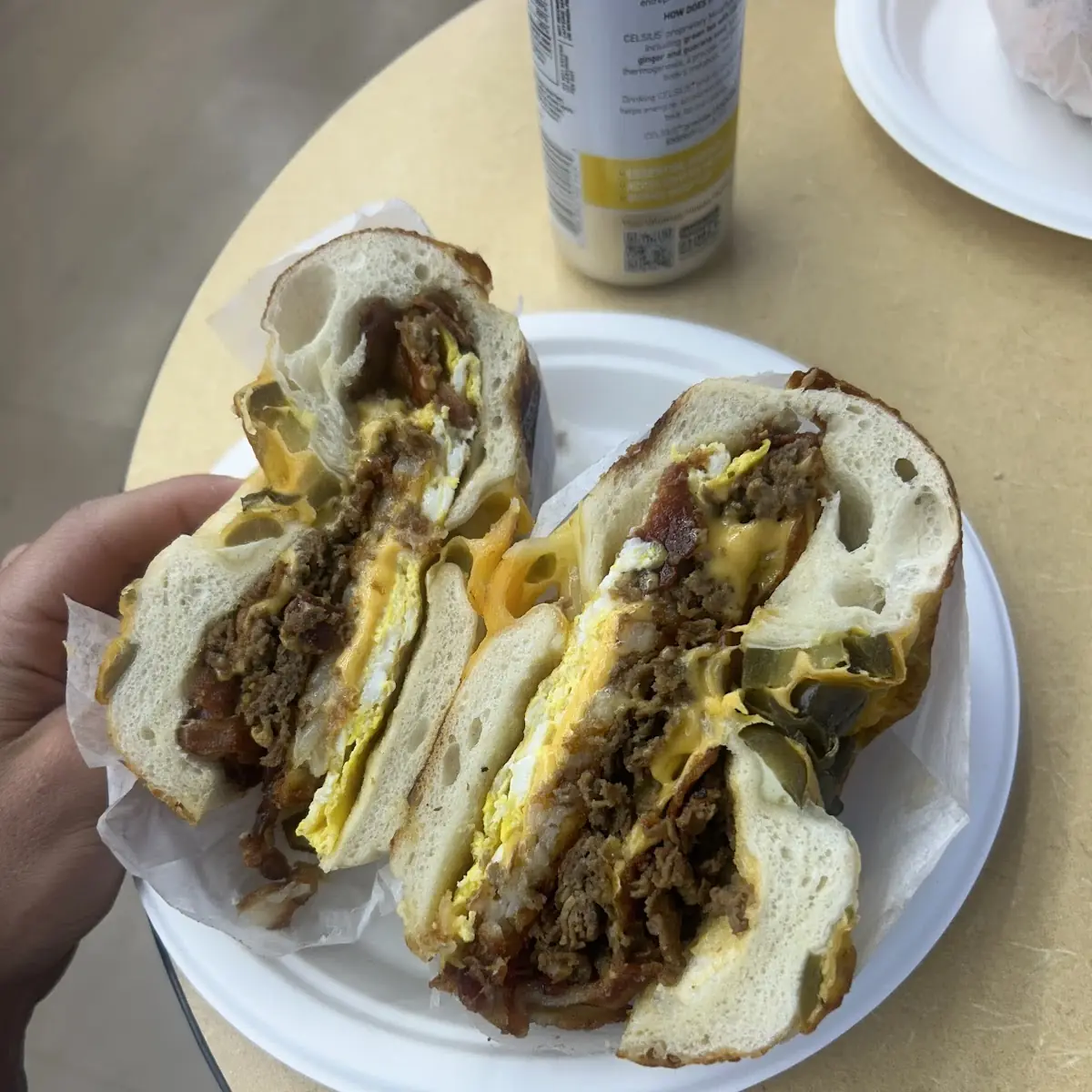 Steak, Egg and Cheese Sandwich