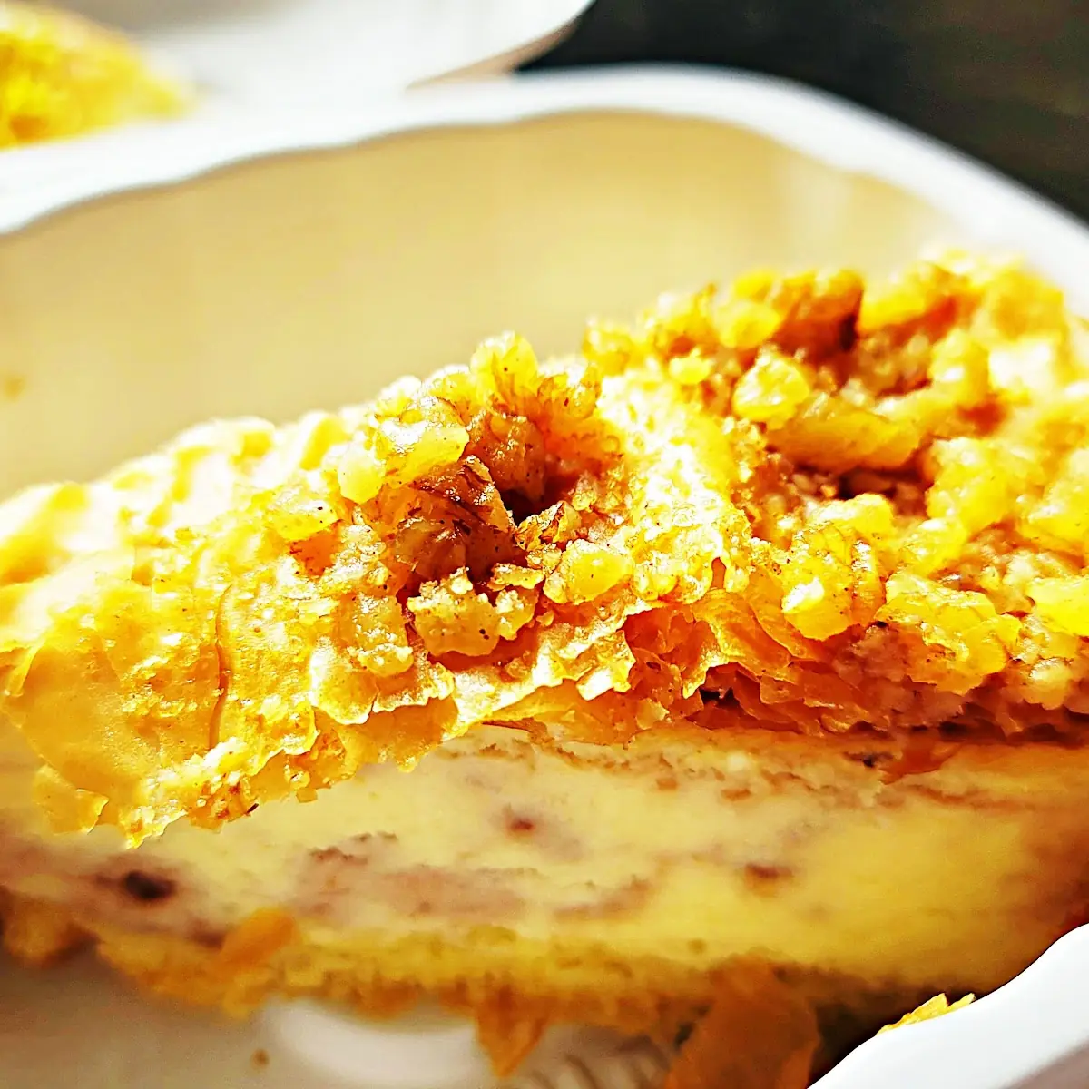 Baklava Cheesecake Slice
