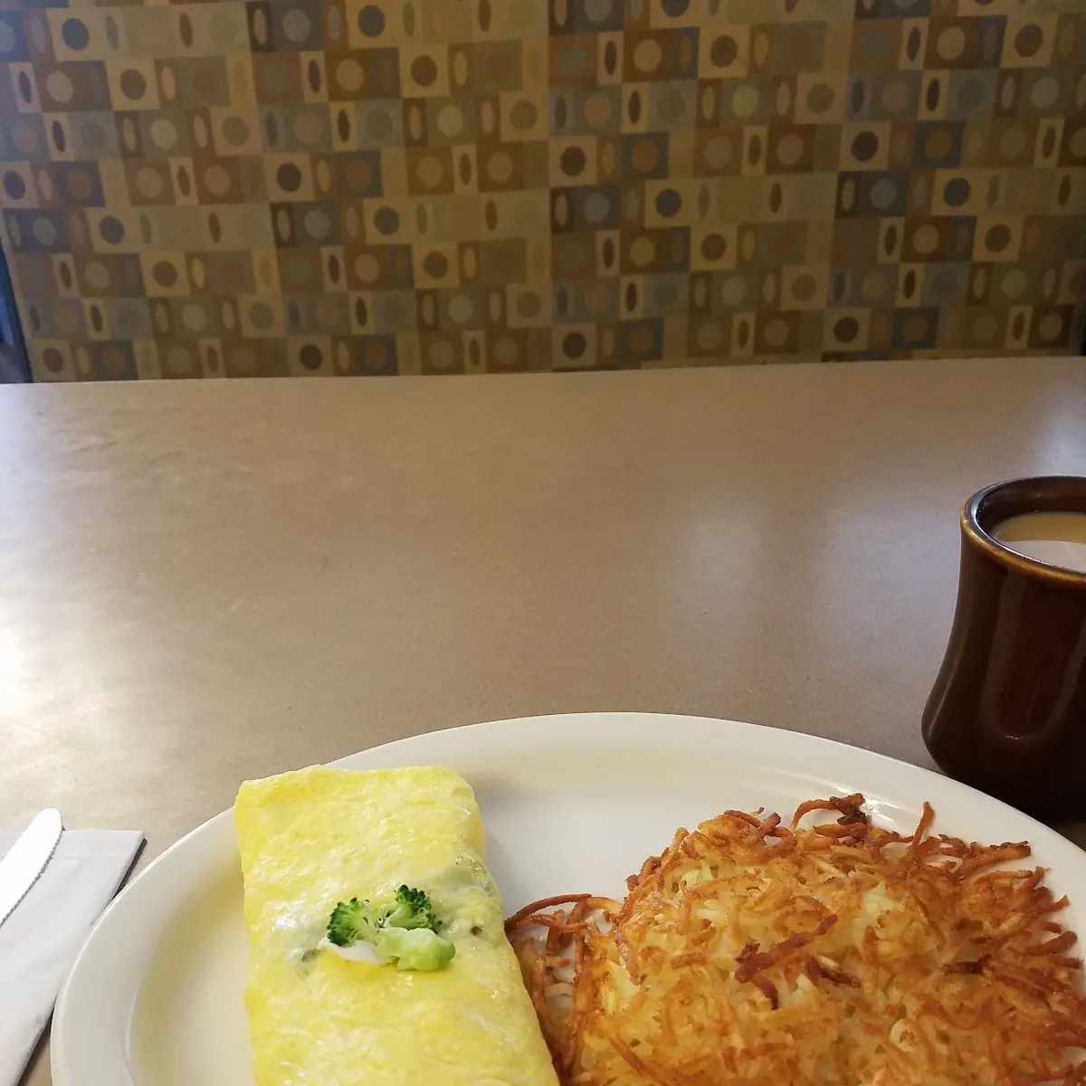 Broccoli Cream Cheese Omelet