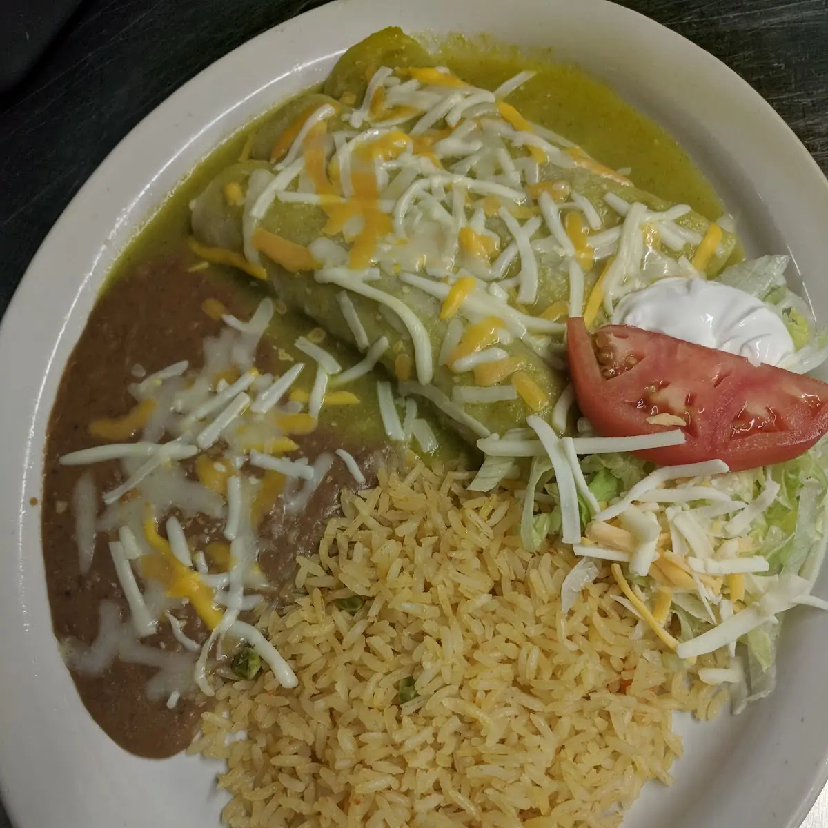 Burrito Enchilada Rice and Beans
