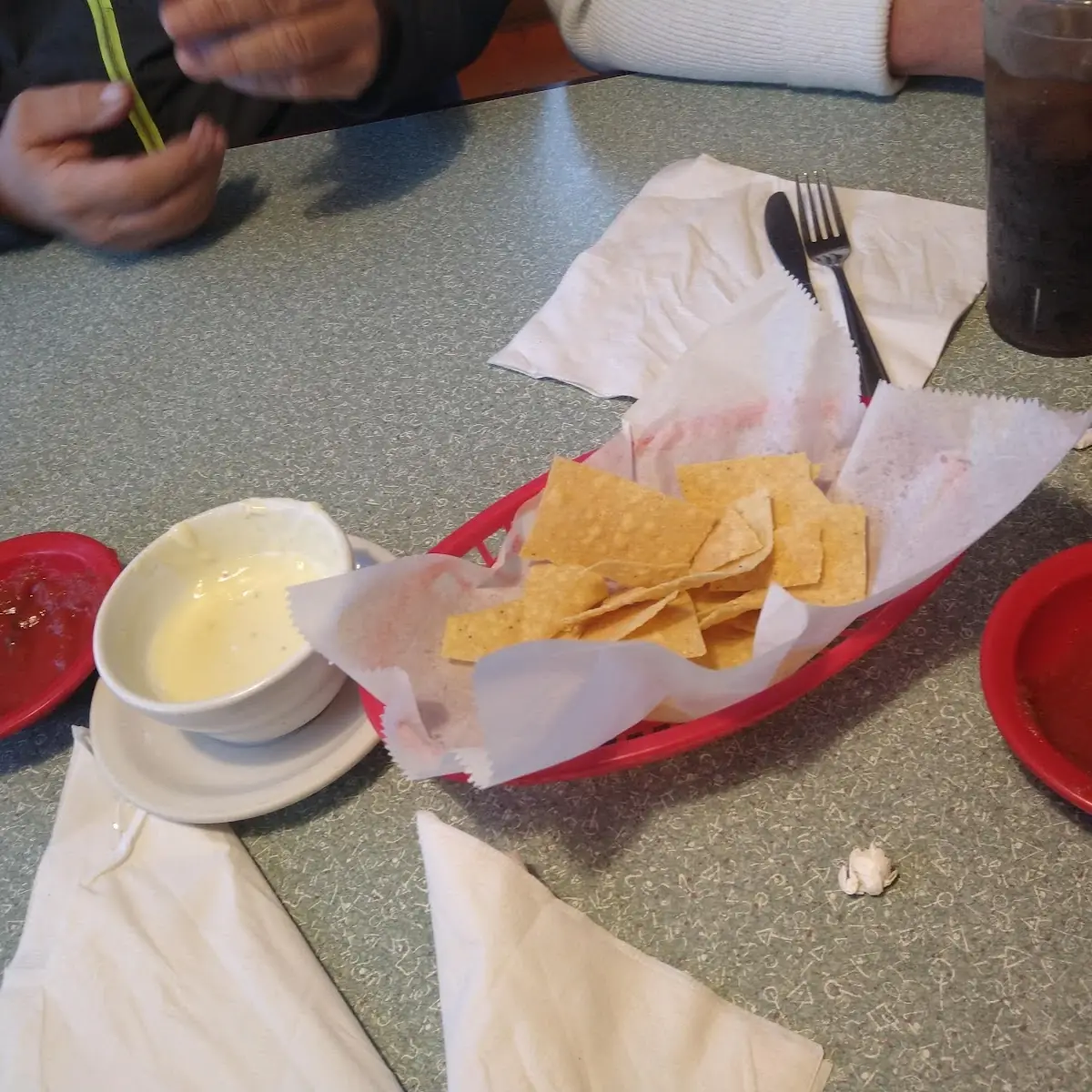Great Chips Salsa and Queso