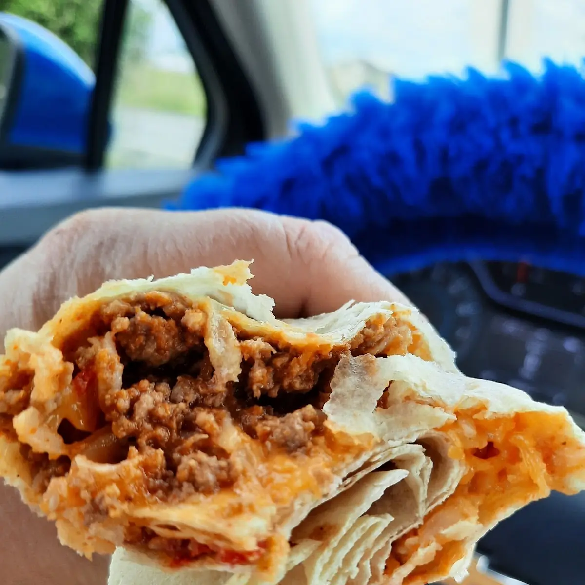 Cheesy Beef Burrito