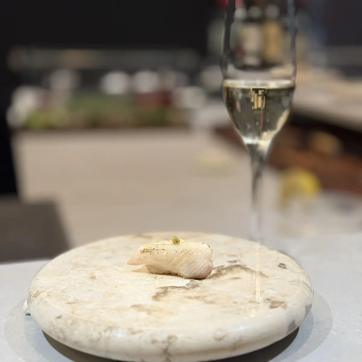 Sable Fish Sushi with House Sparkling Wine