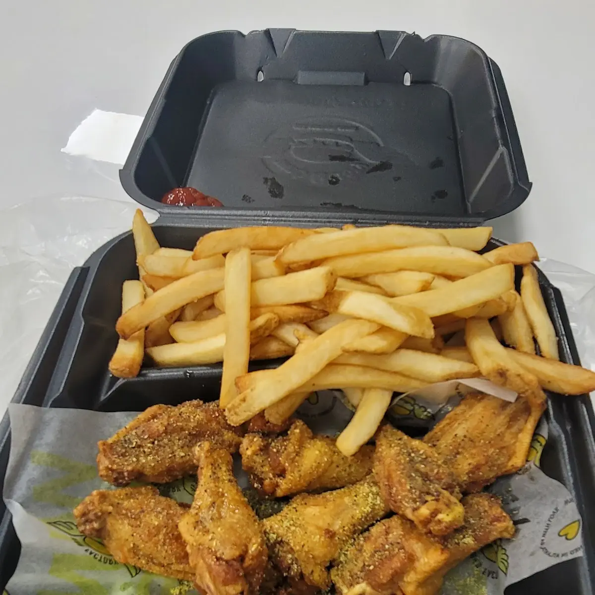 Lemon Pepper Chicken with Fries