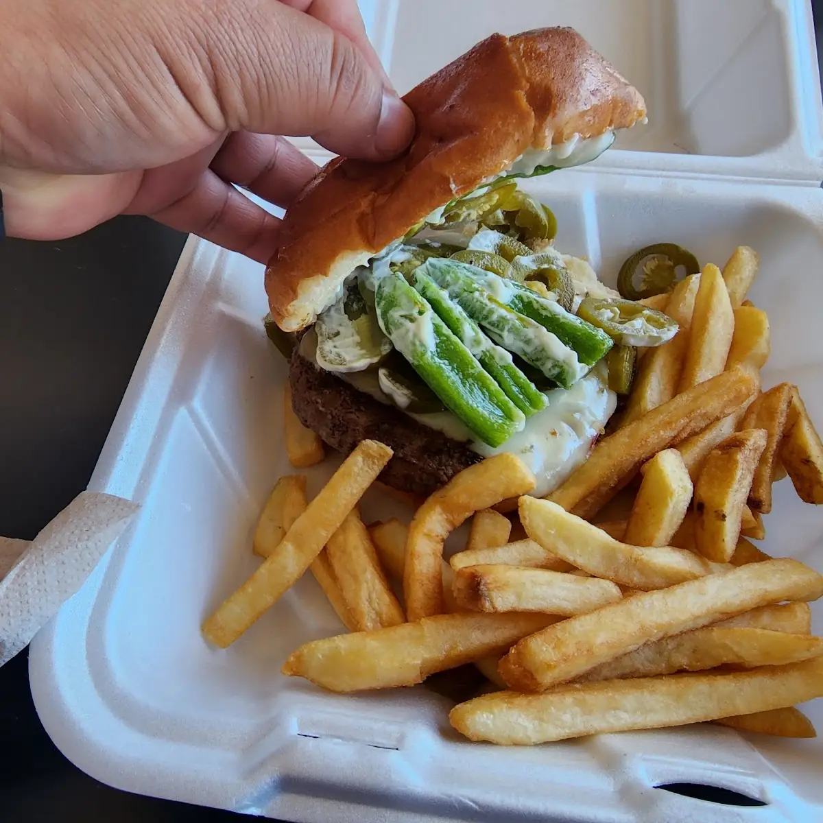 Hot Peper Cheese Burger