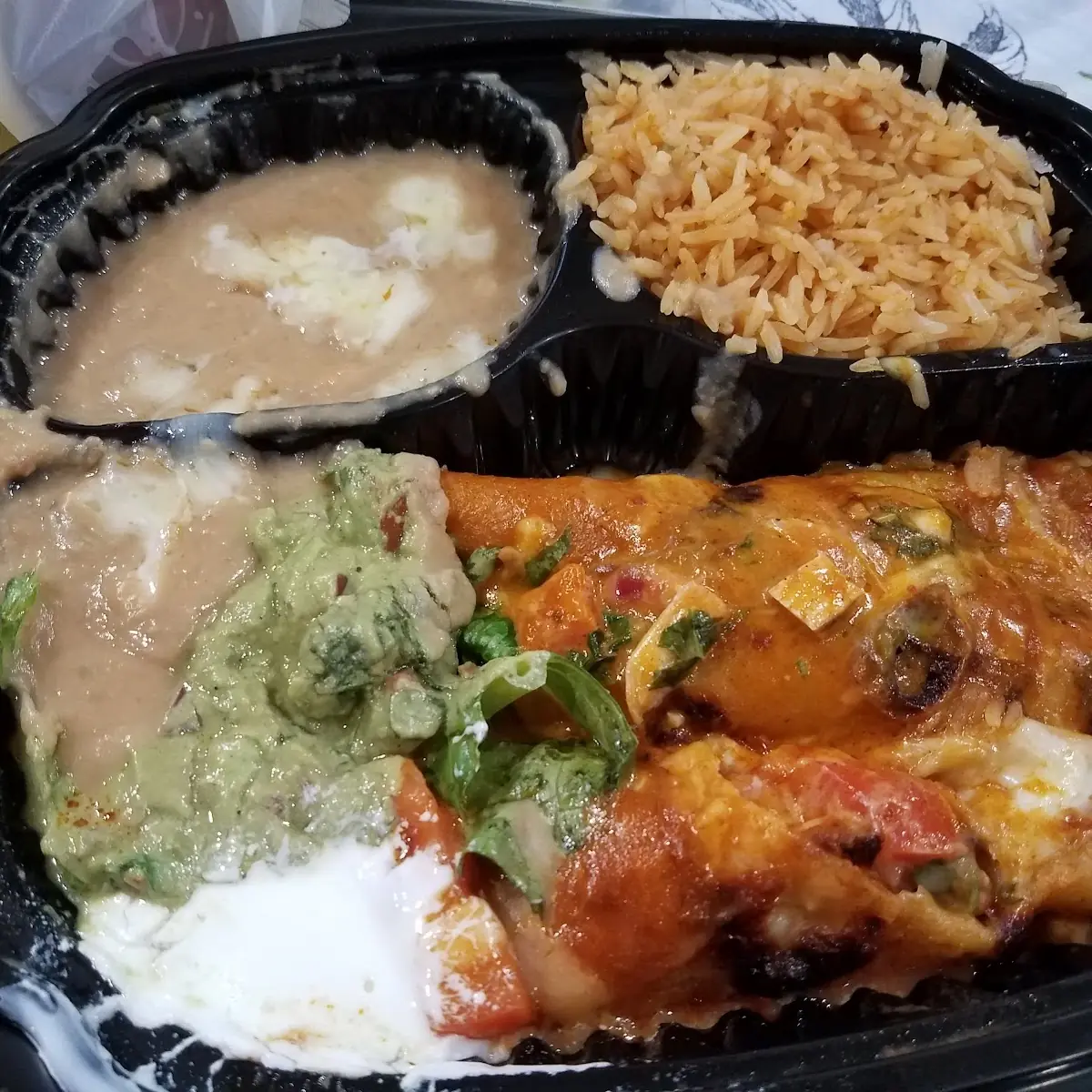Cheese Enchilada Combo Takeout
