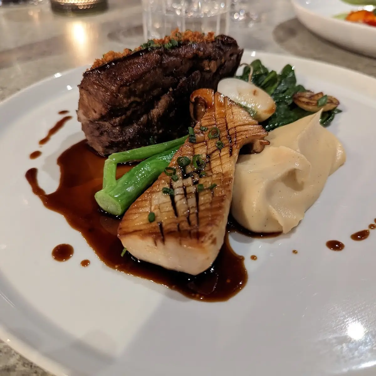 Beef Tenderloin with Foie Gras, Treadwell Cuisine