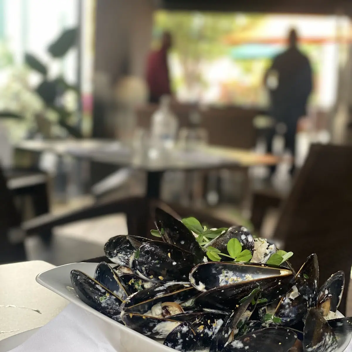 Chardonnay Steamed P E I Mussels with Fennel Pollen Cream & Toast, Treadwell Cuisine