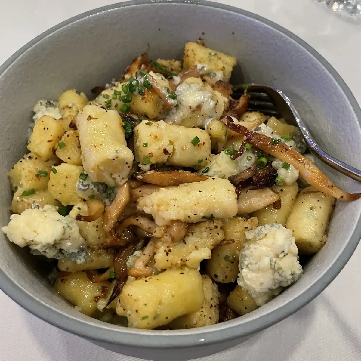 Housemade Potato & Porcini Gnocchi with Mare's Spring Mushrooms, Treadwell Cuisine