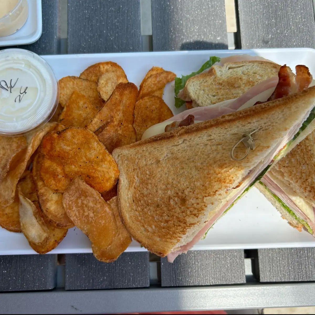 Club Sandwich with Chips