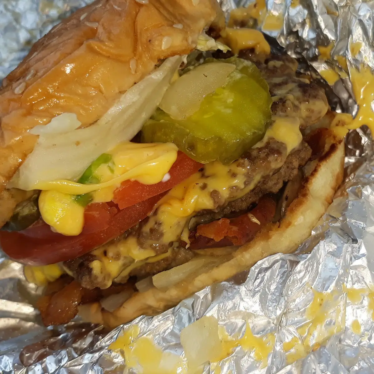 Double Cheeseburger with Bacon