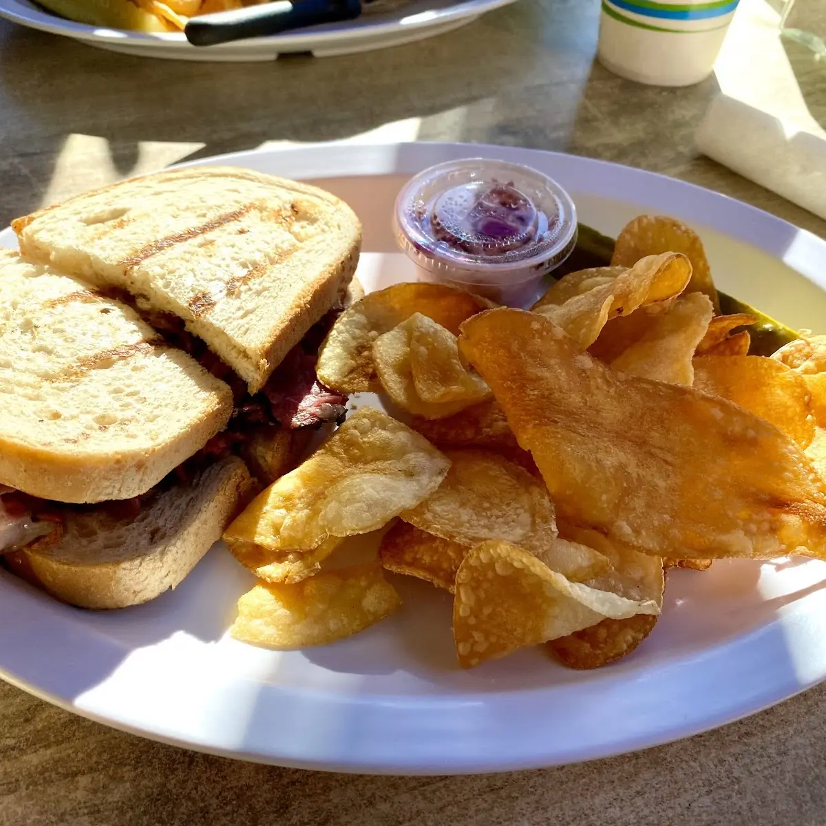 Hot Pastrami Pub Sandwich