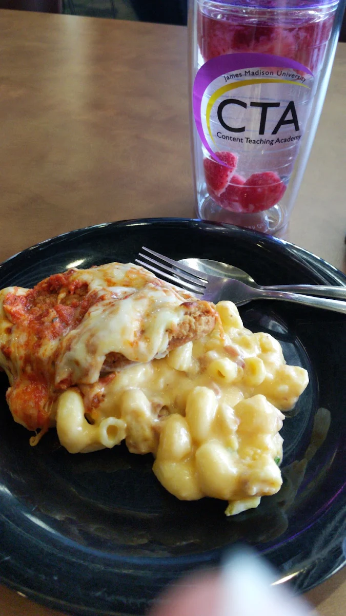 Chicken Parmesan and Bacon Mac and Cheese