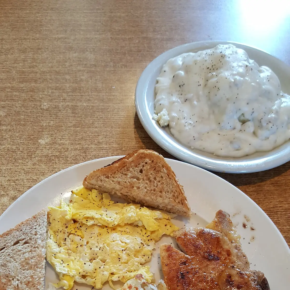 Pork Chop Breakfast