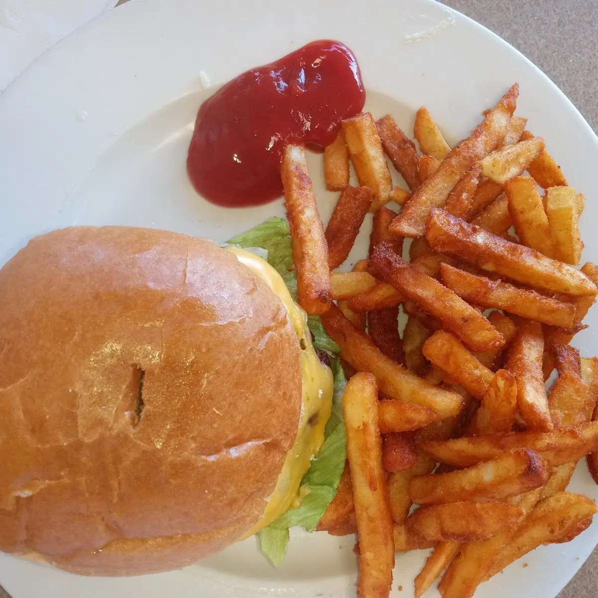 Cheeseburger and Fries
