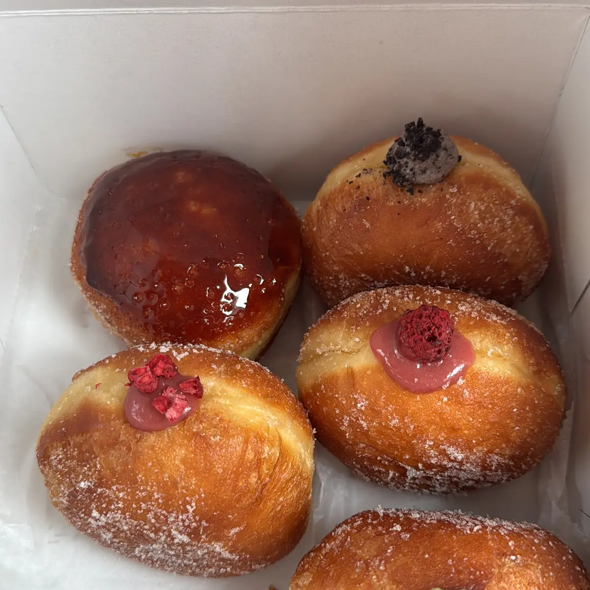 Assorted Fruit and Cream Donuts