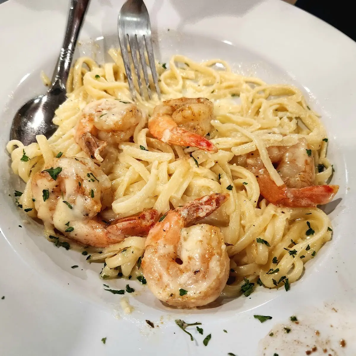 Blackened Shrimp Alfredo