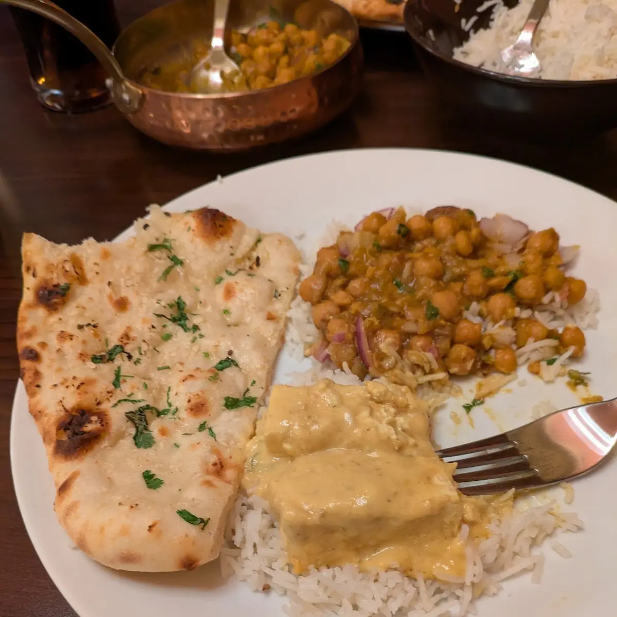 Tofu Coconut Curry & Chana Masala