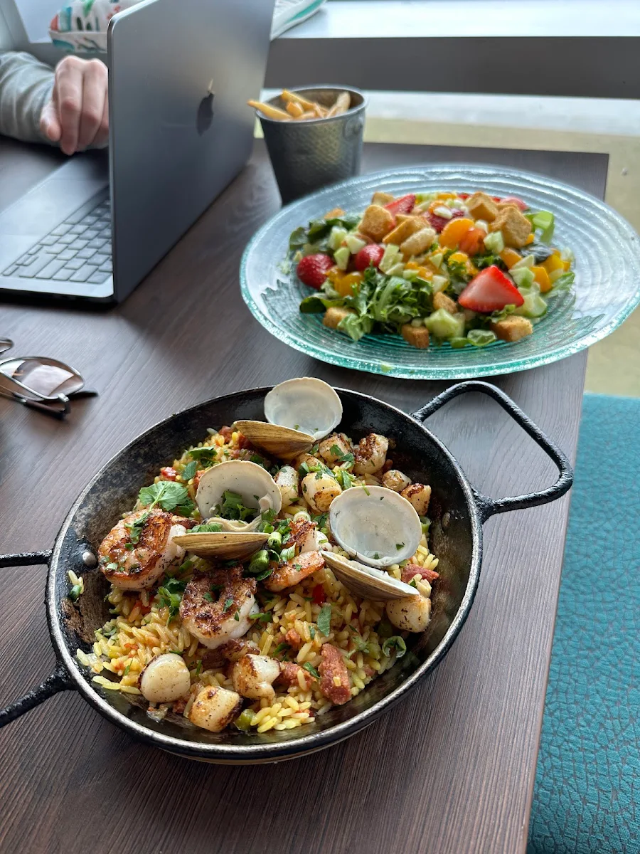 Paella and Salad