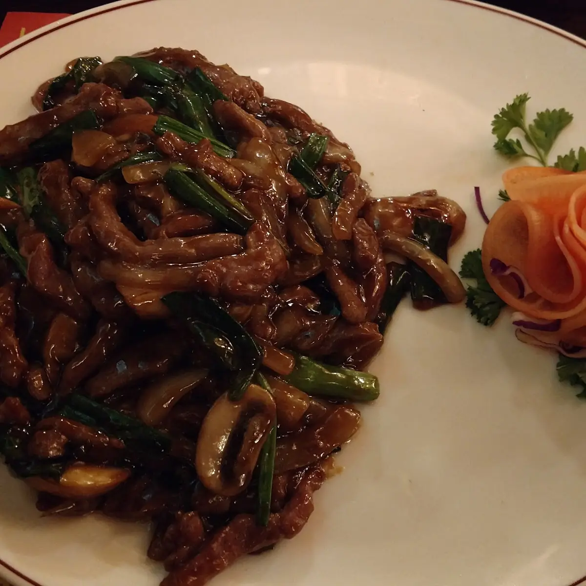 Lamb with Chinese Broccoli